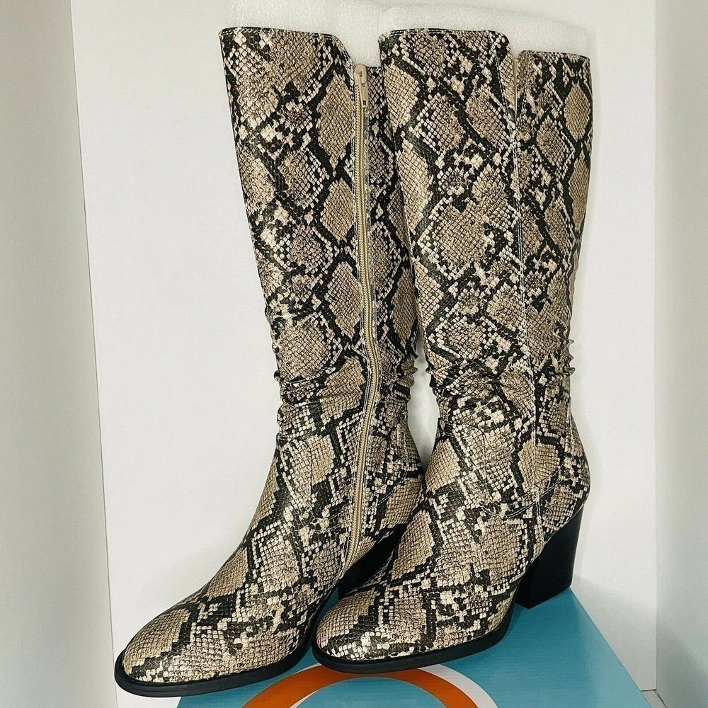Baretraps LILLY Women's Boots Natural Snake Sz 7 M - Picture 3 of 8